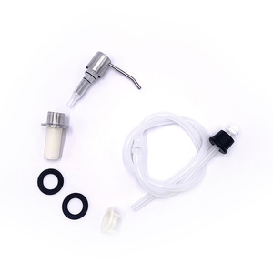 ที่จ่ายสบู่ล้างจานแบบติดตั้งบนเคาน์เตอร์ สแตนเลส 304 ยี่ห้อ Selling Well พร้อมปุ่มกดแบบเติมได้และท่อซิลิโคน - Product Image 3