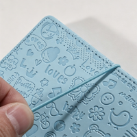 Carnet de notes portable M5 Mini en cuir PU, style imprimé mignon, pages intérieures rechargeables avec bande élastique pour usage quotidien