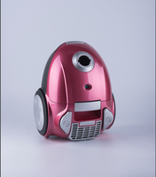 Aspirateur à canister léger, forte aspiration 18Kpa, grande capacité 2L avec sac collecteur de poussière pour sols durs et tapis à la maison
