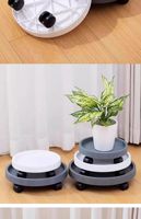 Soucoupes épaissies pour plantes mobiles avec roulettes, plateau récupérateur d'eau, base de pot de fleurs en résine robuste