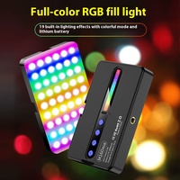 M160 Mini Anneau Lumineux LED RVB Personnalisable avec Logo, 2700-6500K, Rechargeable, pour Selfie, Streaming en Direct, Téléphone, Ordinateur Portable et Maquillage