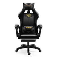 Fauteuil de gaming moderne en cuir PU avec haut-parleurs RGB, acier inoxydable, rembourrage en éponge, OEM, vente chaude, chinois, 7 points d'appui