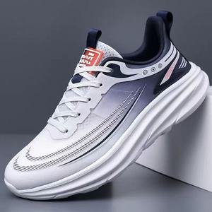Nouvelle Collection Été 2025 – Chaussures de Course Homme Respirantes en Maille Ultra Légères avec Semelle EVA Amortissante, Couleur Unie Imprimée Offset pour Étudiants - Product Image 1