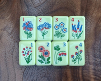 Jeu de tuiles de mahjong Crisloid Mother Nature, 165 tuiles de mahjong américaines en acrylique, en stock