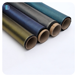 Kain Serat Karbon Metalik Berkilau Warna-warni 3k 210gsm Emas Hijau Biru Perak Merah Ungu  Penjualan Tinggi - Product Image 6