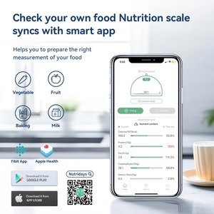 0-1kg/0.1g, 1-5kg/1g, Smart Kitchen <b>Scales</b> Nutrition Food Calorie <b>Scale</b> LCD Digital Kitchen <b>Scale</b> Cooking Baking <b>Scale</b> with App - Product Image 6