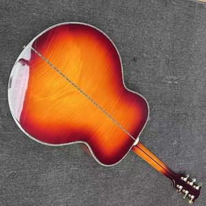 Guitarra Acústica Jumbo J200 de 43 Pulgadas, Personalizada, con 6 Cuerdas, Fondo y Laterales de Arce Flameado, Incrustación de Árbol de la Vida, Se Aceptan Pedidos de Guitarra y Bajo OEM - Product Image 6