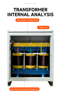 Trifásico 50KVA 60KVA transformador reductor 600V 480V 440V 415V 400V 380V 240V 230V 220V 208V transformador de tipo seco