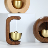 Carillon éolien magnétique à ventouse pour porte d'entrée, sonnette en bois, clochette de rappel pour boutique, nouvelle décoration de style chinois