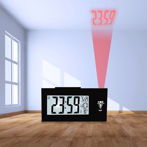 Đồng Hồ Báo Thức Chiếu Đa Năng Đồng Hồ Kỹ Thuật Số Nhạy Sáng Tạo Có Đèn Nền Số Khí Tượng Lcd - Product Image 6