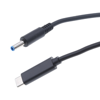 Cable de Carga Rápida USB Tipo-C PD65W 3A, Conector USB-C Macho a Enchufe de Alimentación DC5.5x2.5mm para Computadora, Router y CCTV