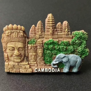 Imán de Refrigerador Personalizado de Resina con Diseño de <span class=keywords><strong>Dios</strong></span> Bendiga a Jesús en Brasil, Recuerdo Ecológico con Forma Personalizada - Product Image 1