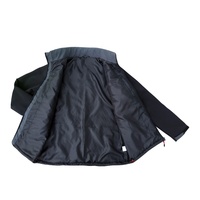Veste Doudoune Homme Softshell Grande Taille OEM Noire Rembourrée Chaude en Tissu