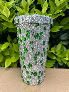 Mujeres 17oz Bling Diamond Red Heart Rhinestone Tumblers Día de San Valentín Glitter Rhinestone Heart Cups para regalos - Product Image 5