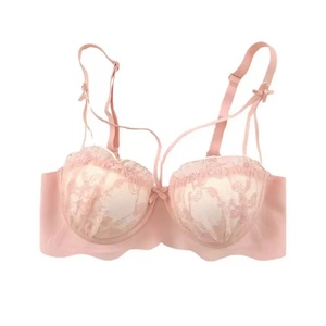 Lencería pura y seductora, sujetador de encaje con lunares y soporte lateral elástico, ajuste cómodo y copas suaves. - Product Image 6