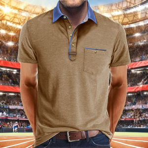 T-shirt unisexe surdimensionné en tissu non tissé peigné pour homme et femme, à manches courtes et boutons, séchage rapide, décontracté, en rayonne/polyester/spandex - Product Image 2