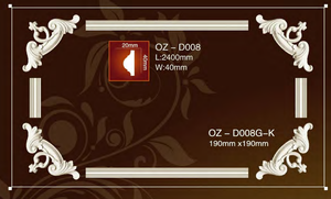 <span class=keywords><strong>PVC</strong></span> khắc tường trang trí nội thất mouldings cửa PU Deco góc khung polyurethane trang trí cornice - Product Image 2
