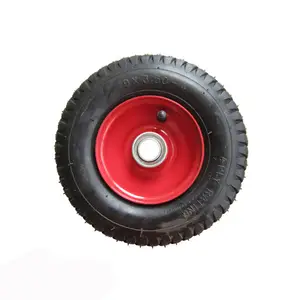 3.50-4 rubber pneumatic 9英寸wagon cart wheel garden cart wheel