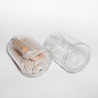 Boîte ronde pour bonbons, contenant en plastique Transparent, en PVC, avec impression personnalisée