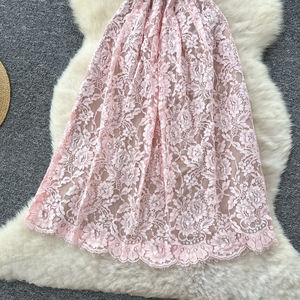 Abiti eleganti da donna con scollo rotondo in rilievo abito di pizzo da ballo formale da sera abito da sera in stile Socialite - Product Image 4