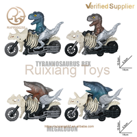 Nouveau design de jouet de moto T-Rex en plastique véhicule animal inertiel jouet pour garçons enfants modèle de voiture camion jouet