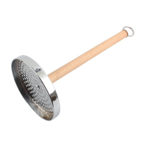 Wooden Rod <b>Circular</b> Base Modern Minimalist Design Stainless Steel Free Standing Toilet Paper Holder Stand - Product Image 5