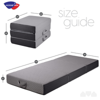 Matelas en mousse visco-élastique confortable de qualité surmatelas pliant lit pliable refroidissement reine roi taille matelas compressé