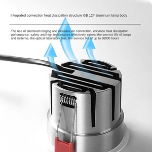 <span class=keywords><strong>Spot</strong></span> <span class=keywords><strong>LED</strong></span> encastré intelligent CCT COB 7W 10W de bonne qualité, sans cadre, anti-éblouissement, personnalisable, compatible Tuya SAA, pour la maison - Product Image 5