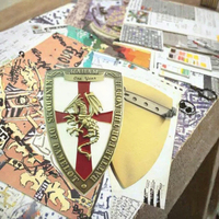 Offre Spéciale : Badge Personnalisé en Alliage Métallique Émaillé, Style Antique Traditionnel, Électroplaqué, Motif Anime Mignon avec Logo