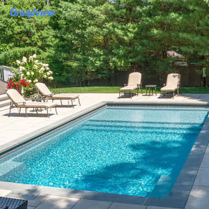 कस्टम छत बड़ा बड़ा आकार 8 मीटर 10 मीटर जकुज़ी स्पा फाइबरग्लास स्विमिंग पूल शेल फाइबरग्लास इनराउंड पूल स्विमिंग आउटडोर - Product Image 2