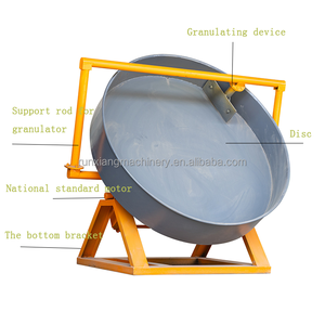Máquina granuladora de fertilizantes en disco/Máquina para hacer fertilizantes de estiércol de pollo/Pelletizadora de disco/Granulador de disco - Product Image 3