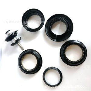 Mountain Bike Headset 44mm Locking <b>Beaded</b> Bowl <b>Set</b> Durable for Machined Black Handlebar Clamp 28.1-29.5mm Steerer 31.8mm Made - Product Image 2