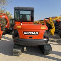 Excavadora Pequeña Doosan DX60-9C de 6 Toneladas de Alta Eficiencia, Bajo Consumo de Combustible, Piezas Hidráulicas Originales, Video de Inspección Completa