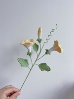 Fleur de gloire du matin en coton crocheté fait main - Décoration d'intérieur exquise, cadeau artisanal de qualité supérieure pour les amateurs de jardin, remise de diplôme, Noël
