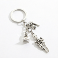 Porte-clés Planète Fusée Spatiale, Chaînes de Sac Cosmiques Tricolores, Pendentif Zodiaque Tendance Halloween, Léger et Durable en Alliage de Zinc