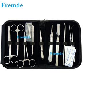 Kit de dissection pour étudiants en médecine certifié CE pour l'anatomie et la biologie manche de couteau scalpel en acier manuel avec 11 lames - Product Image 3