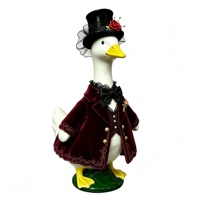 MSYO Goose Clothes Polyester-Kleidung mit klassischem, schlichtem Druckdesign für Geburtstag, Weihnachten, Halloween, Zuhause, Abendkleidung