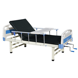 Lit médical multifonctionnel pour usage domestique, hôpital, maison de retraite, patients paralysés, personnes âgées, réglable en hauteur à manivelle simple - Product Image 1
