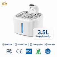 Fontaine à eau pour animaux de compagnie NicePets en acier inoxydable 304 |   Pompe sans fil sans prise, batterie amovible, autonomie de 60 jours |   Distributeur d'eau circulant pour chat et chien