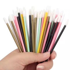 50pcs Disposable Lip Brush Plastic Handle Colorful Lip Gloss Lip Liner Makeup Applicator - Product Image 1