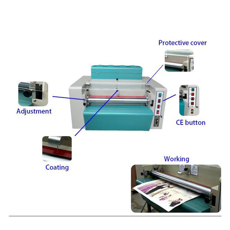 2021 New 14 inch photo paper desktop UV coating machine