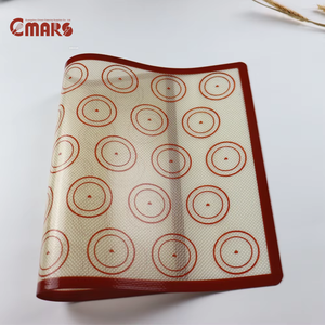 <span class=keywords><strong>Tapis</strong></span> de cuisson en <span class=keywords><strong>silicone</strong></span> pour usage domestique Disponible en marron rouge noir gris avec coins droits bordés-40 ℃ 250 ℃ Résistant - Product Image 5