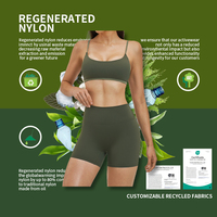 Ensemble de yoga 2 pièces pour femmes, OEM ODM, haute élasticité, avec soutien-gorge de sport à bretelles réglables et short cycliste taille haute, séchage rapide, pour la gym