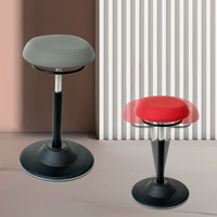 Tabouret ergonomique à bascule, design européen, chaise de bureau réglable, poste de travail pivotant