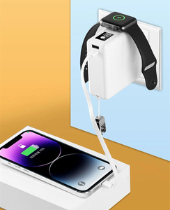 Chargeur mural <span class=keywords><strong>de</strong></span> voyage 45W pour ordinateur portable, <span class=keywords><strong>batterie</strong></span> externe sans fil magnétique 15000mAh avec prise secteur et câble, charge rapide PD - Product Image 5