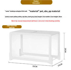 Kit d'<span class=keywords><strong>aquarium</strong></span> <span class=keywords><strong>de</strong></span> bureau tout-en-un <span class=keywords><strong>de</strong></span> luxe et durable-Design divisé avec lumière à clip LED et système <span class=keywords><strong>de</strong></span> filtration <span class=keywords><strong>15L</strong></span> - Product Image 4