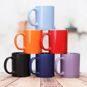 Hot-bán 12 oz 16 OZ trắng cốc cà phê gốm ly cà phê với logo của khách hàng