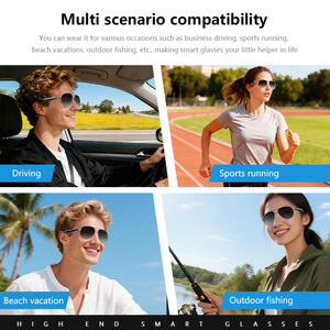 Gafas de Audio Inteligentes IG-06 con Marco Metálico, Control por Voz, Reproductor de Música, Lentes con Protección UV400, Certificación CE, ROHS y FC - Product Image 3