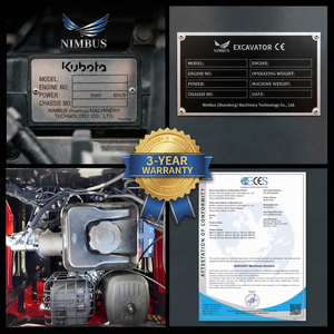 Nimbus ISO9001 Crawler System <b>Platform</b> Mini Excavator Landscaping Agriculture Cab Air Conditioning Multi-Scene Adaptability Supp - Product Image 4
