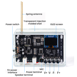 Nuevo Kit de Radio Intercomunicador Inteligente DIY HQ Coms con Pantalla OLED, Radio Bidireccional, Kit Electrónico de <span class=keywords><strong>Soldadura</strong></span> 5V - Product Image 4